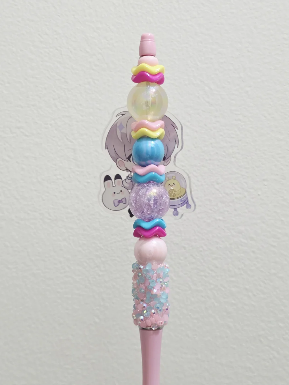 Love and Deepspace Xavier Handmade Beaded Pen & Acrylic Charm